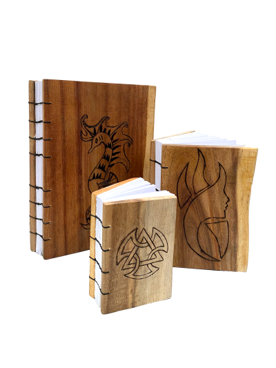 Holzbuch mit Design A5 A6 A7